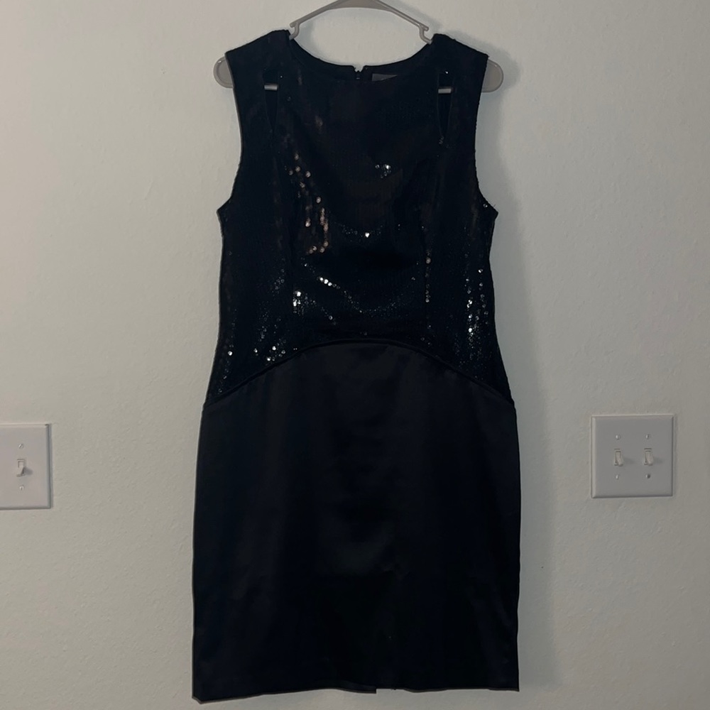 Vince Camuto Black Sequin Dress